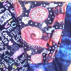 Paisley and Galaxy Print Kids Leggings